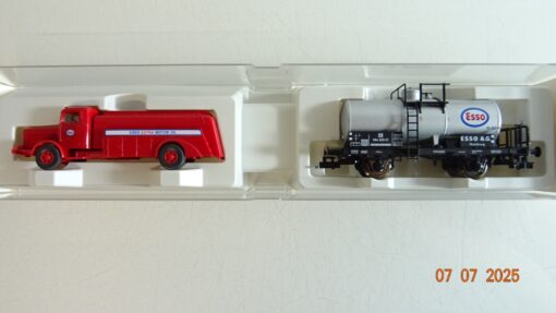 Fleischmann H0 995420 K Set Kesselwagen und LKW Esso der DB in OVP PR8956