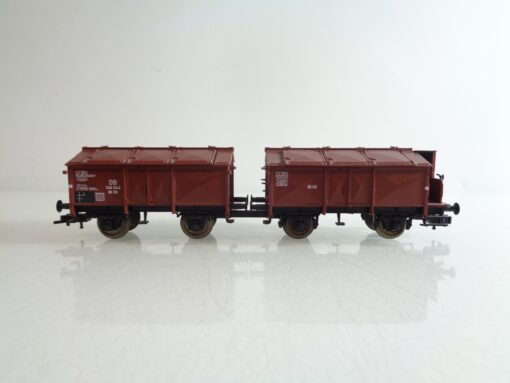 Fleischmann H0 AC Klappdeckelwagen 2 tlg. 348 044 DB BH735 o. – Bild 3