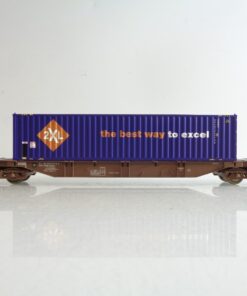 Fleischmann H0 Containertragwagen mit Container 2XL der DSB BH703 o.