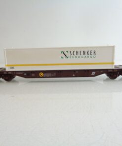 Fleischmann H0 Containertragwagen mit Container Schenker der DB BH700 o.