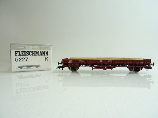 Fleischmann H0 K 5227 Rungenwagen mit Ladung der DB  in OVP PR1208 – Bild 3
