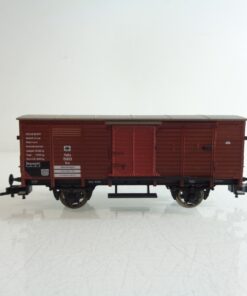 Fleischmann H0 gedeckter Güterwagen Flachdach der K.P.E.V. BH725 o.