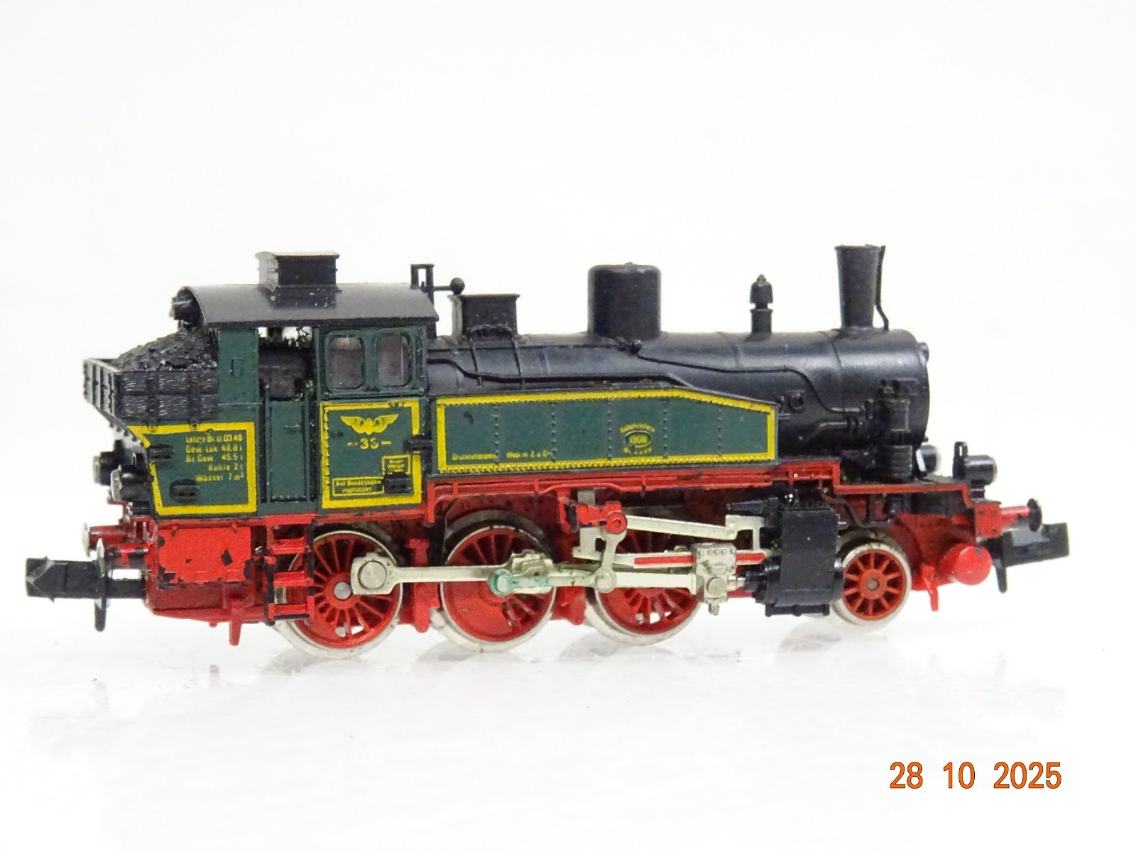 Fleischmann N 7033 Dampflok T 9.3 der K.P.E.V. JL3846 o. – Bild 4