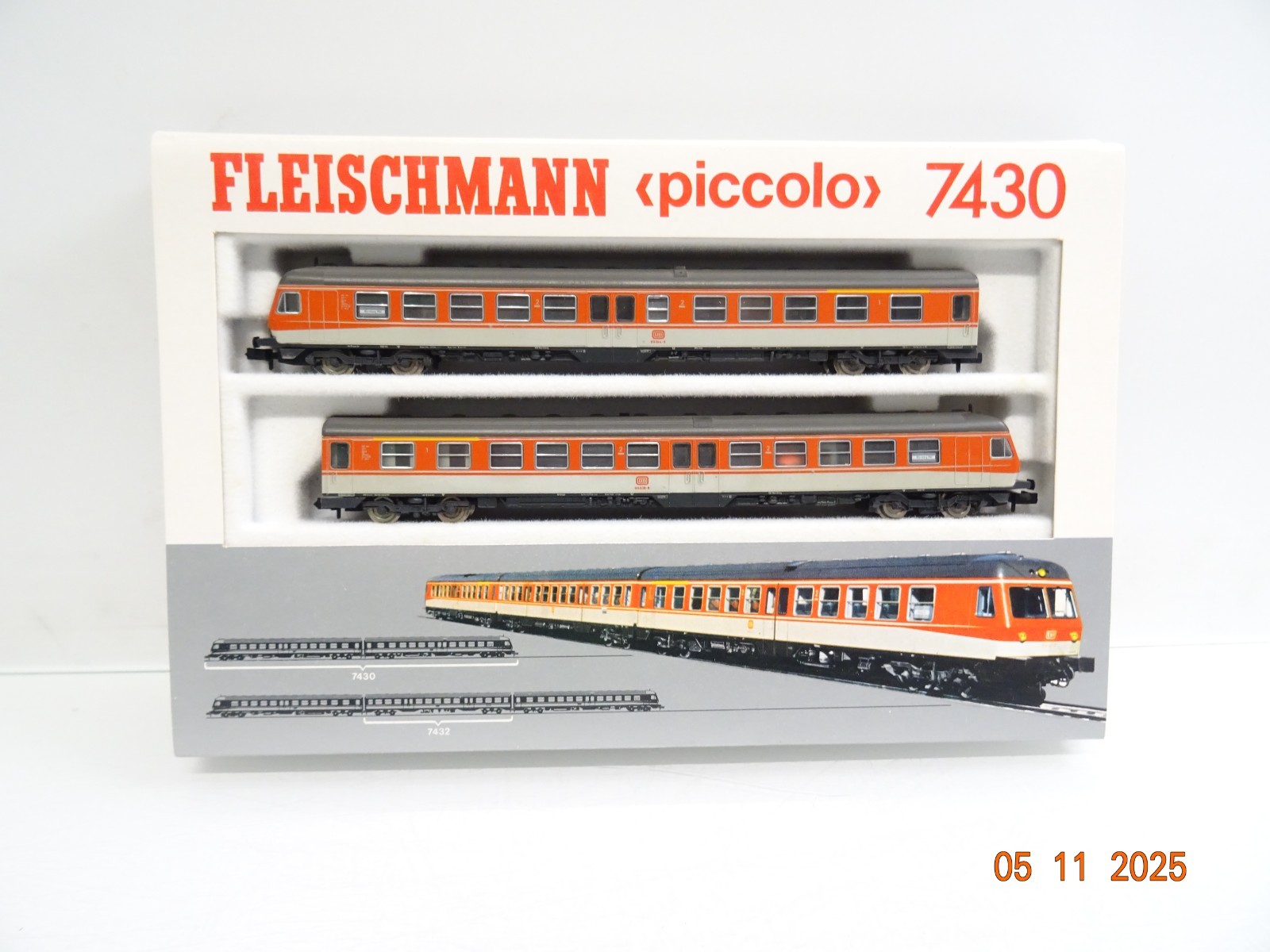 Fleischmann N 7430 Dieseltriebwagen 2tlg. BR 614 der DB in OVP JL4107