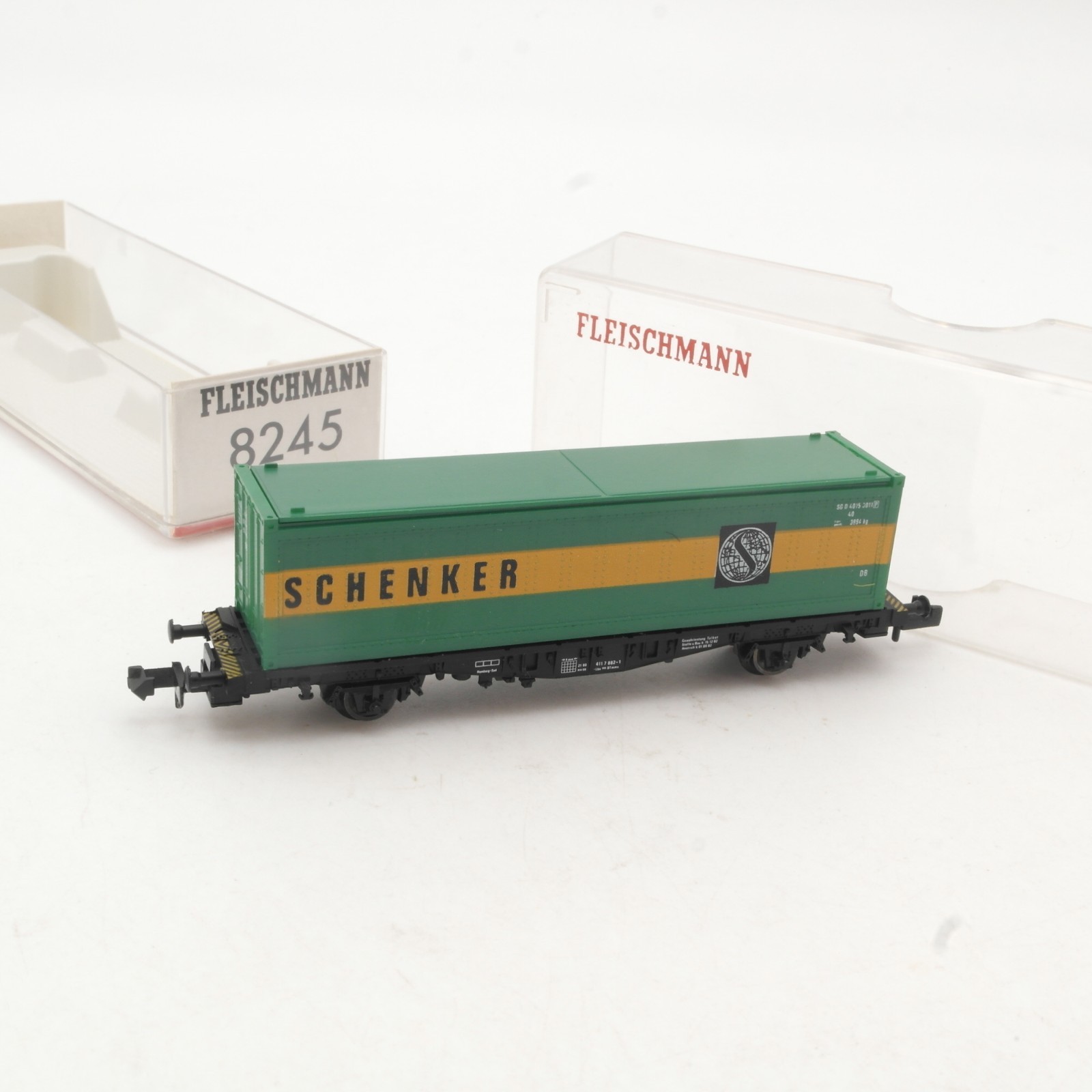 Fleischmann N 8245 Containerwagen Schenker in OVP RR4941