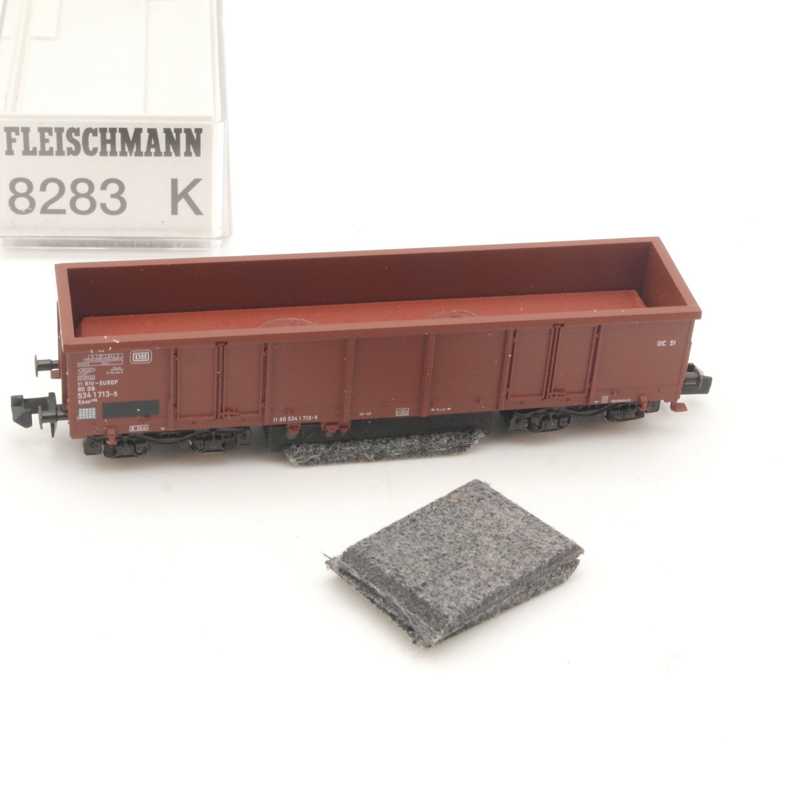 Fleischmann N 8283 K Hochbordwagen Reinigungswagen der DB in OVP RR5358 – Bild 3