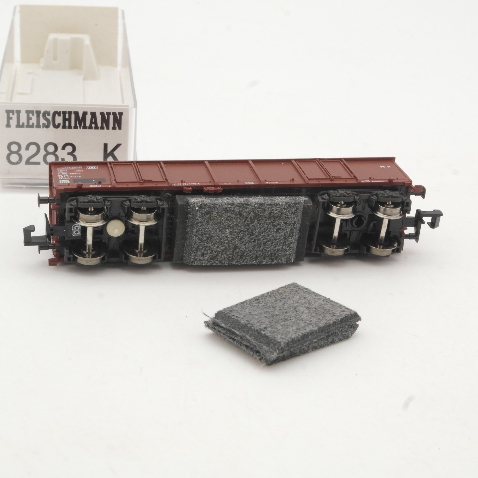 Fleischmann N 8283 K Hochbordwagen Reinigungswagen der DB in OVP RR5358 – Bild 4