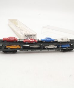 Fleischmann N 8285 Autotransporter mit 8 Autos der DB in OVP RR4920