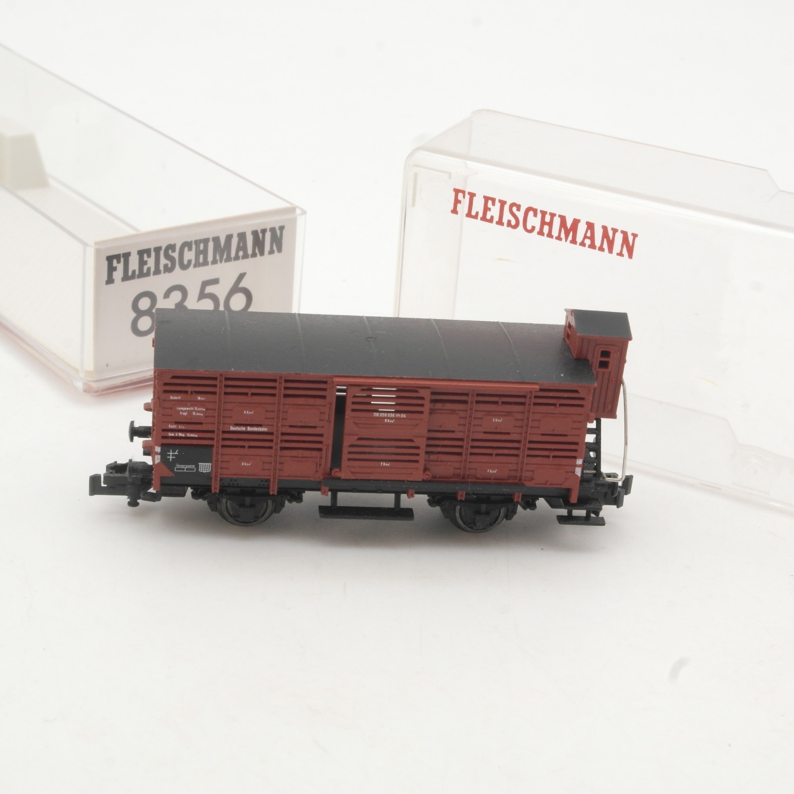 Fleischmann N 8356 Viehwagen der DB in OVP RR5375 – Bild 3