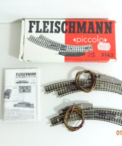 Fleischmann N 9142 Elektrische Bogenweichenpaar siehe Foto CK2425