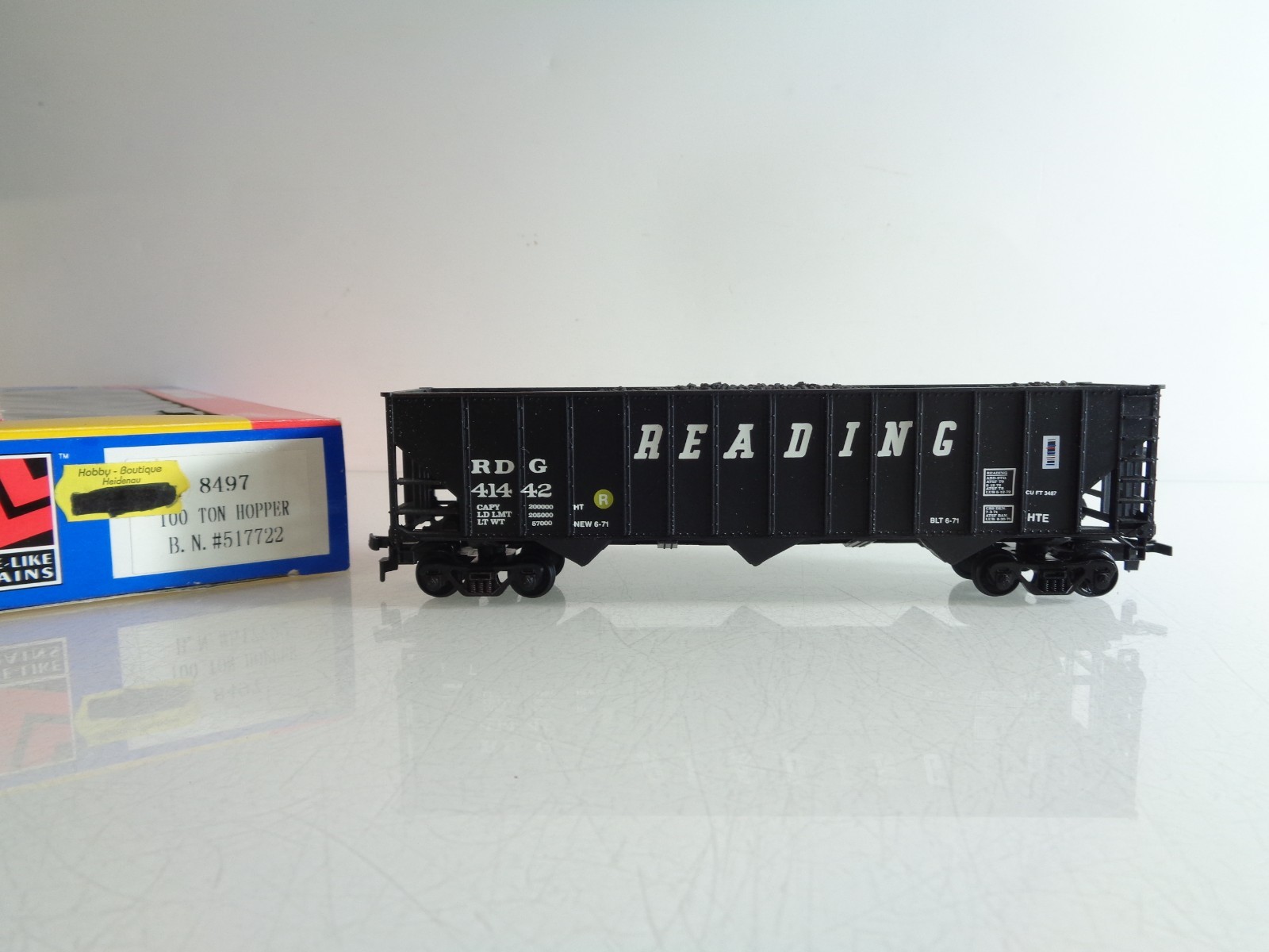 Freight Car H0 8497 US Hochbordwagen mit Kohleladung der RD in OVP BH900 – Bild 3