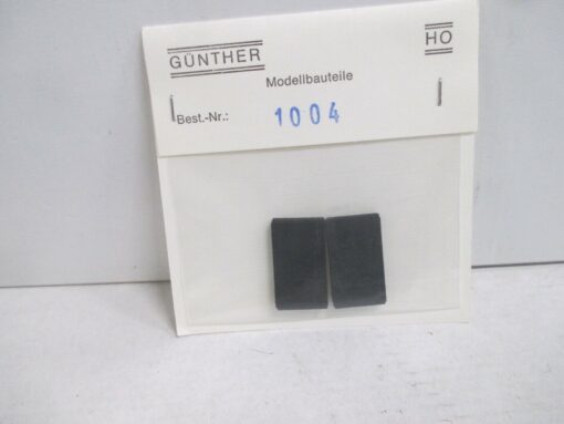 Günther H0 1004  Modellbauteile schwarze Gummidämpfer 2 Stück m.OVP WZ4882