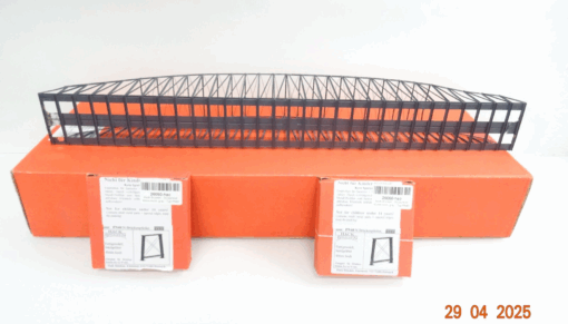Hack Spur N 23170 BN50 A 2 Bogenbrücke 50cm 2-gleisig in OVP CK7851 – Bild 4