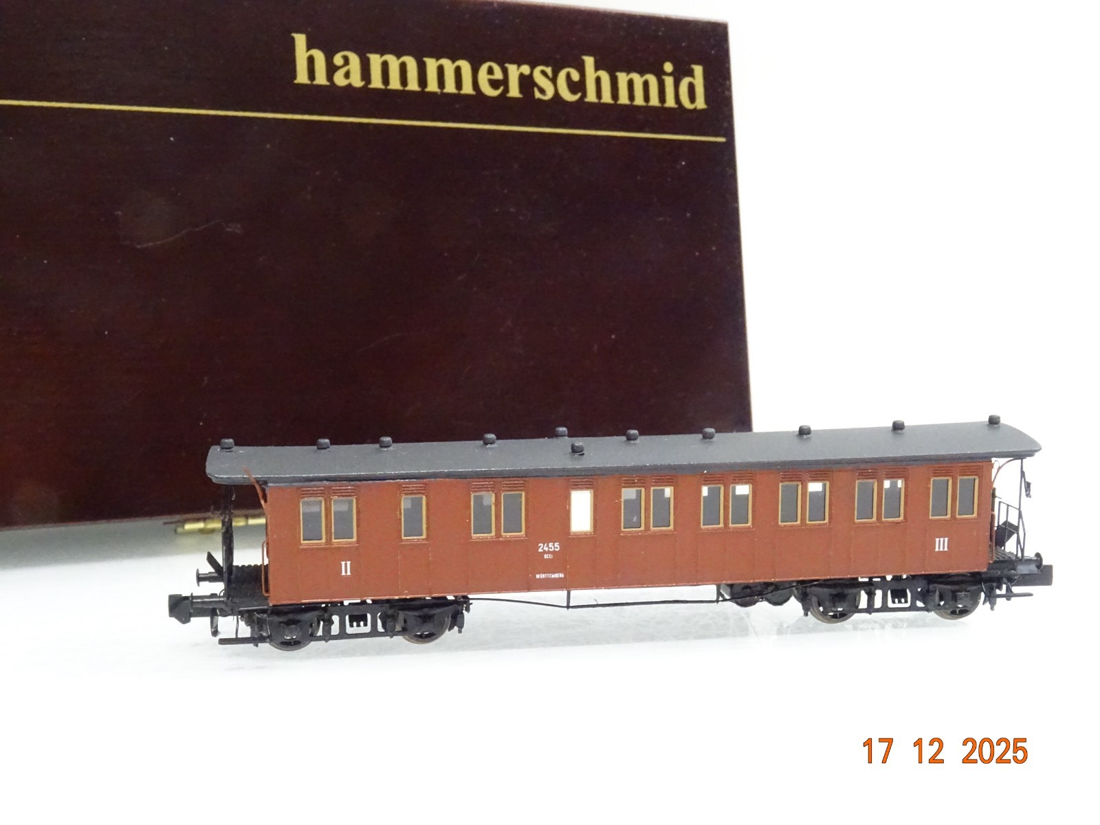 Hammerschmid N Kleinserie Rarität Personenwagen BC4i WÜ 00 in OVP Holzbox JL5186
