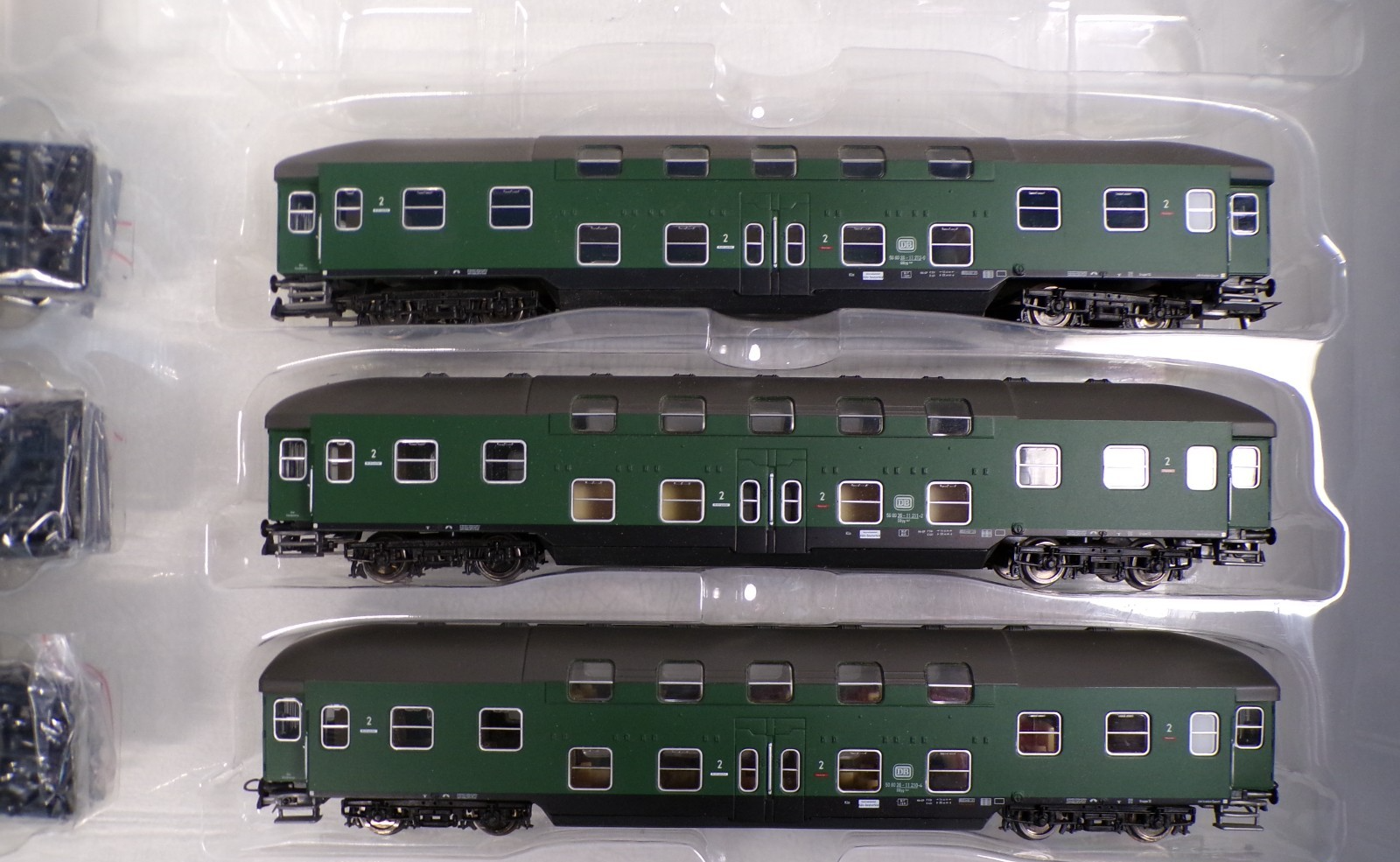 Heris H0 11299 Set 3 Doppelstockwagen 75 Jahre Spur H0 der DB in OVP BH1837 – Bild 3