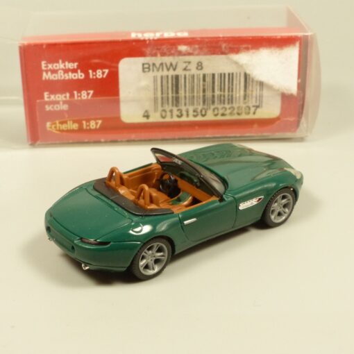 Herpa 1:87 022897 BMW Z8 dunkelgrün in OVP EX6037 – Bild 3