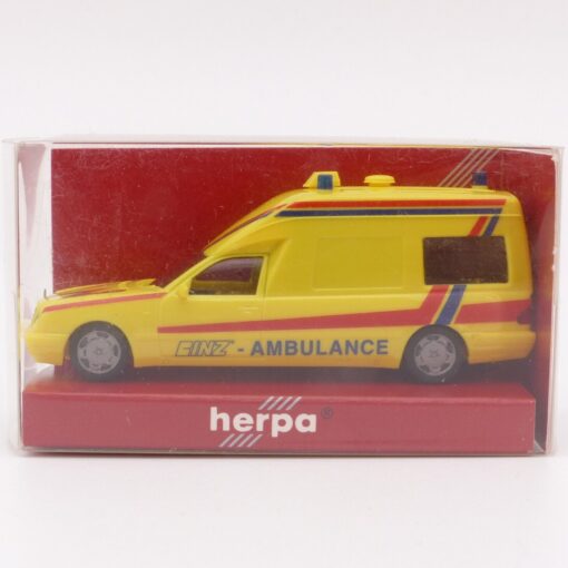Herpa 1:87 045513 Mercedes-Benz W 210 Binz Ambulance in OVP EX4881 – Bild 4
