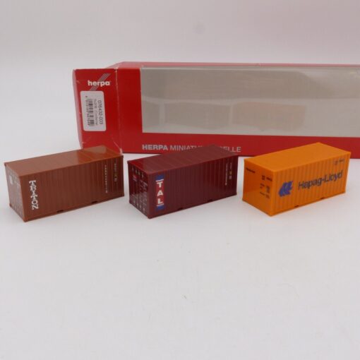 Herpa 1:87 076432-003 3 x 20ft. Container in OVP EX3929 – Bild 3