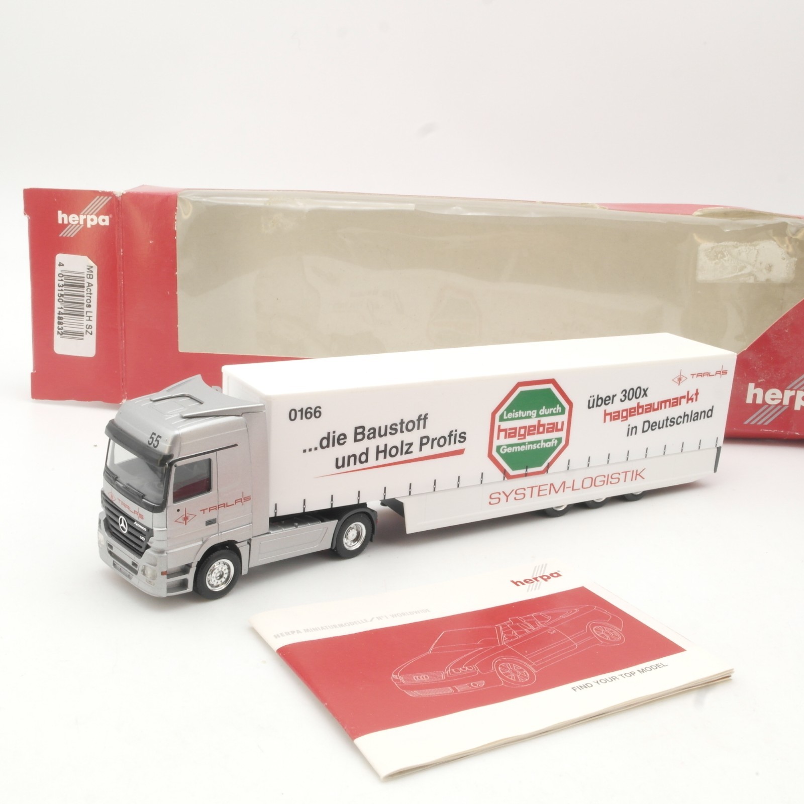 Herpa 1:87 148832 MB Actros LH Sattelzug Hagebau in OVP RR5403