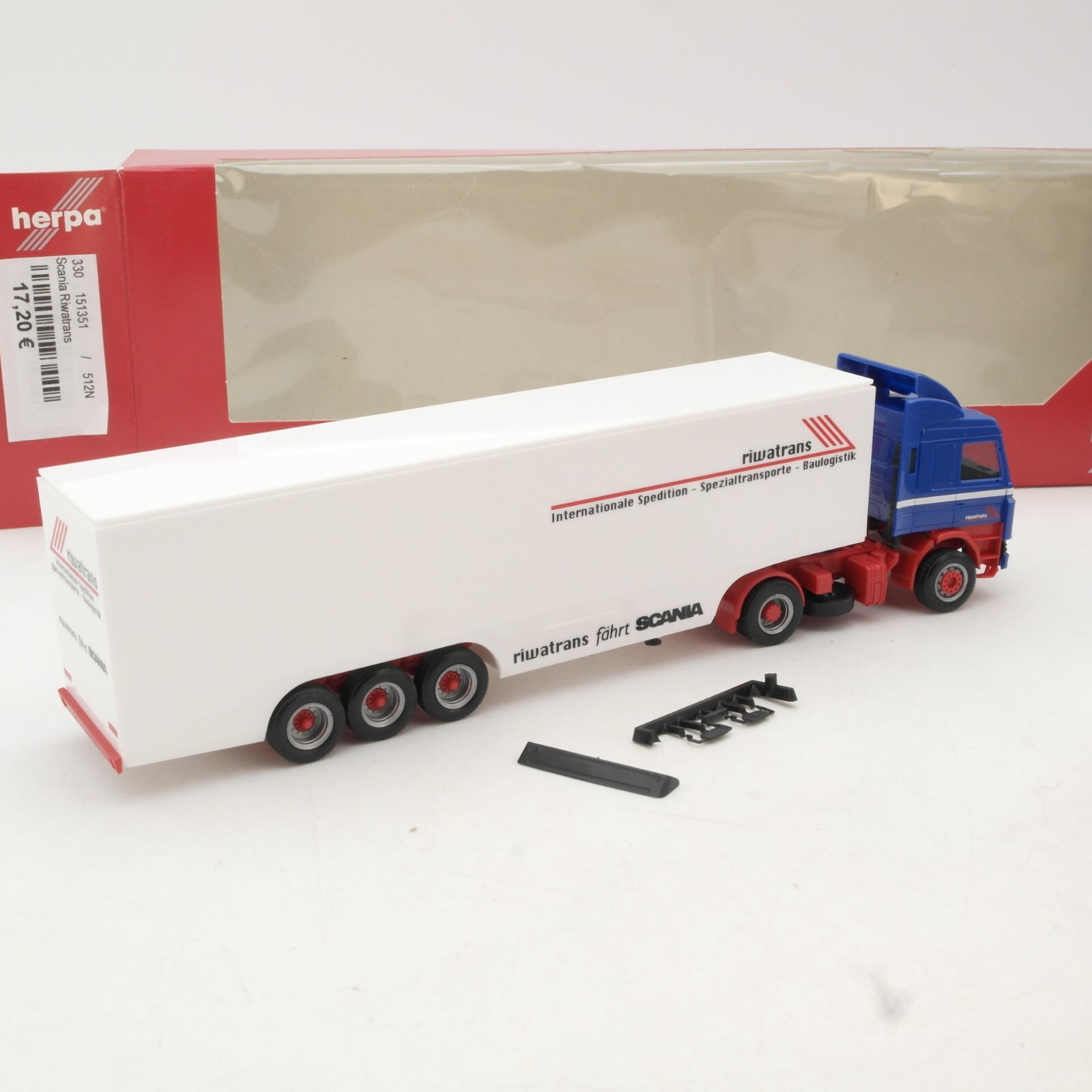 Herpa 1:87 151351 151351 Scania Sattelzug Riwatrans in OVP QR670 – Bild 3