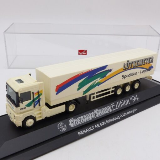 Herpa 1:87 173735 Renault AE 500 Sattelzug Lütkemeyer in PC Box EX4101