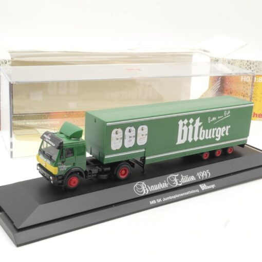 Herpa 1:87 183505 Mercedes Benz Sattelzug Bitburger Bier in OVP QR9487