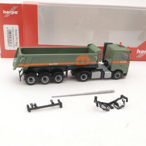 Herpa 1:87 308977 Volvo FH Rundmulden-Sattelzug Max Wild in OVP RR3641 – Bild 3