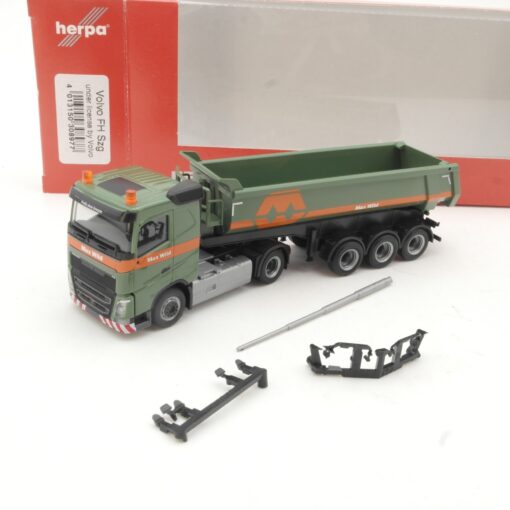 Herpa 1:87 308977 Volvo FH Rundmulden-Sattelzug Max Wild in OVP RR3641