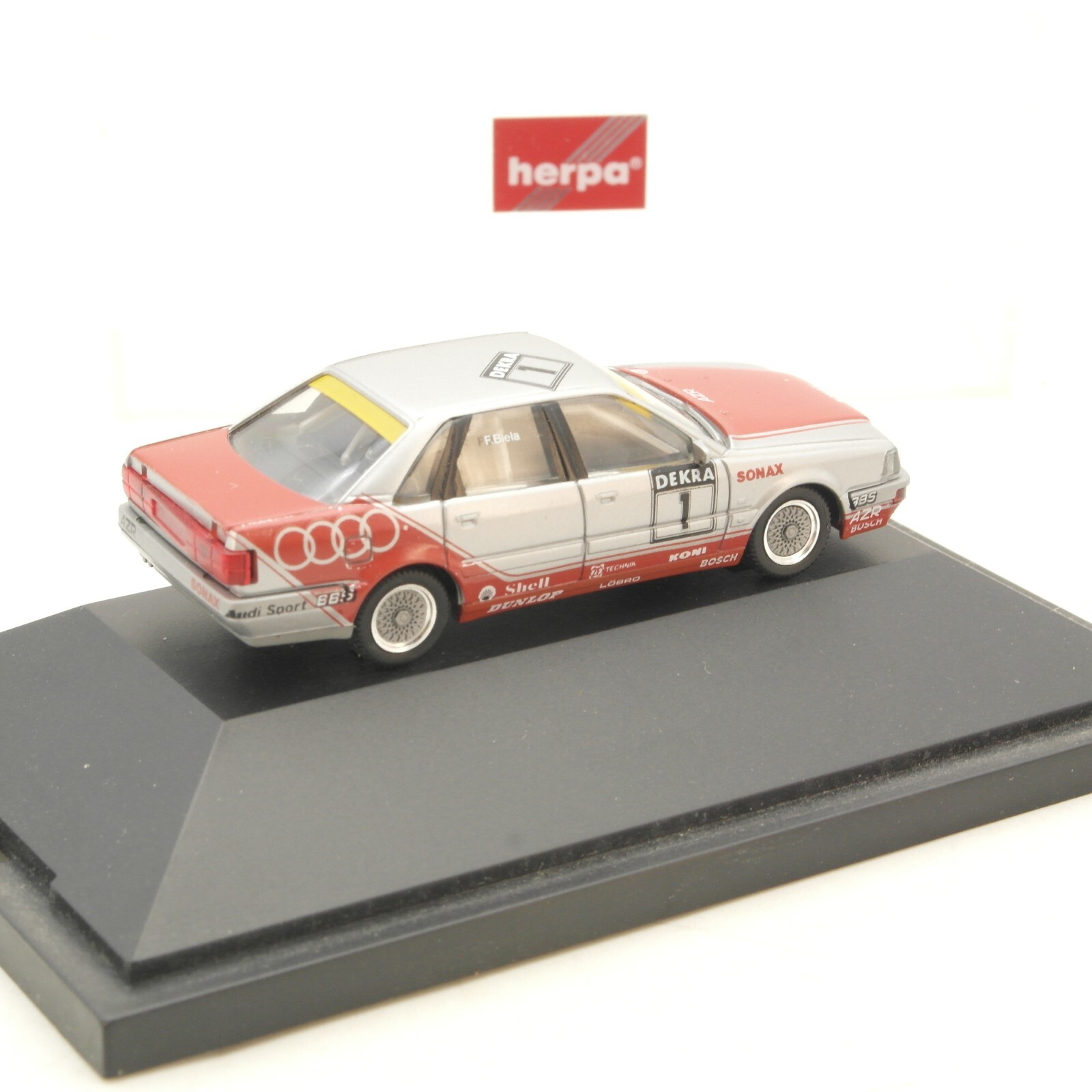 Herpa 1:87 Audi A4 V8 Evo #1 Dekra in PC Box RG9348 – Bild 3