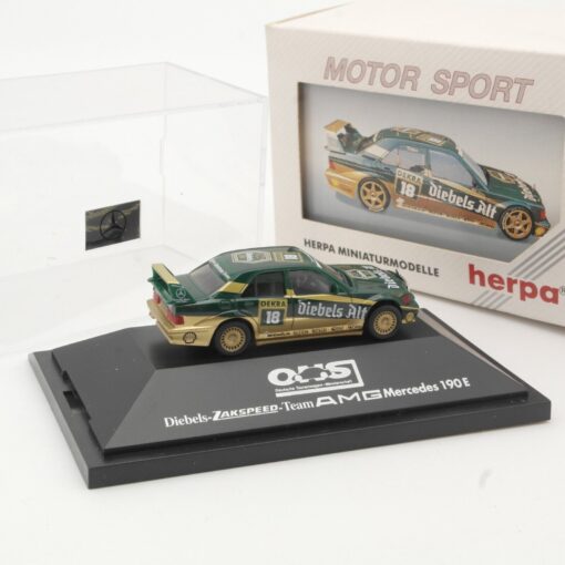 Herpa 1:87 Diebels-Zakspeed Team AMG Mercedes 190 E #18 in OVP QR5728 – Bild 3