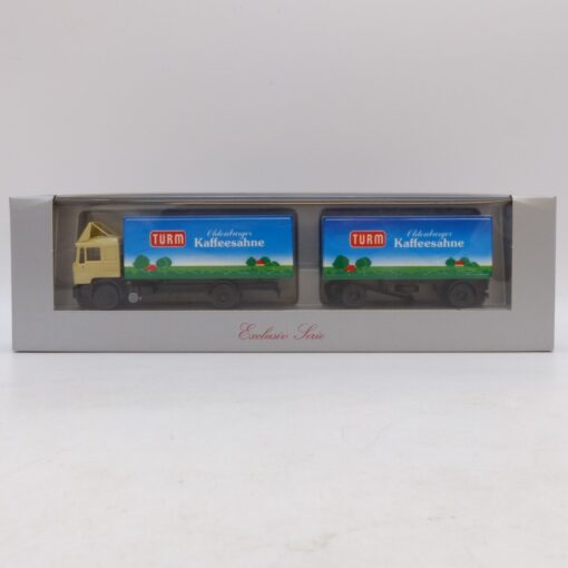 Herpa 1:87 MAN F90 Hängerzug Turm Kaffeesahne, in OVP EB7824 – Bild 5