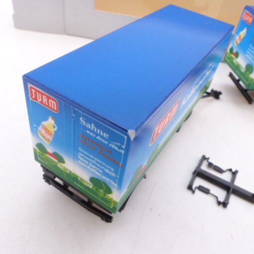 Herpa 1:87 MAN F90 Hängerzug Turm Kaffeesahne, in OVP EB7824 – Bild 4