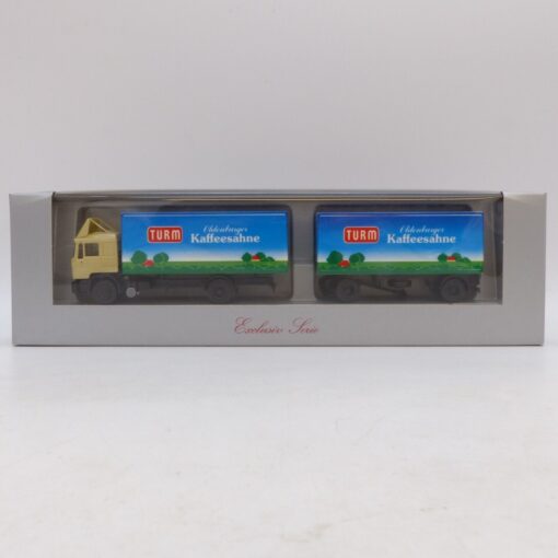 Herpa 1:87 MAN F90 Hängerzug Turm Kaffeesahne, in OVP EB7824 – Bild 5