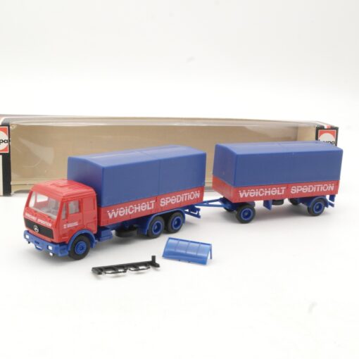 Herpa 1:87 MB NG Hängerzug Weichelt Spedition in OVP RR641