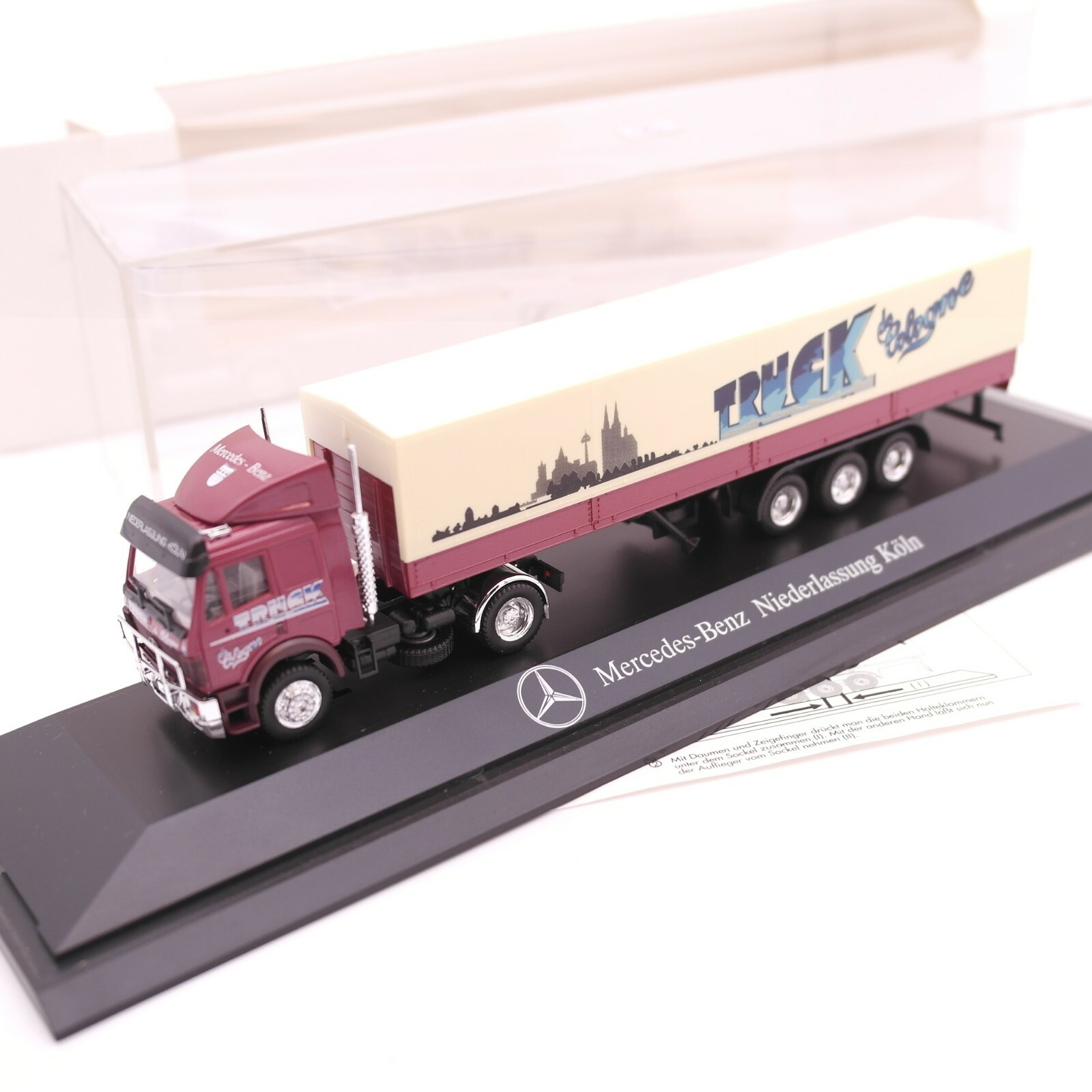 Herpa 1:87 MB SK Sattelzug Niederlassung Köln Truck Cologne in OVP RT2680