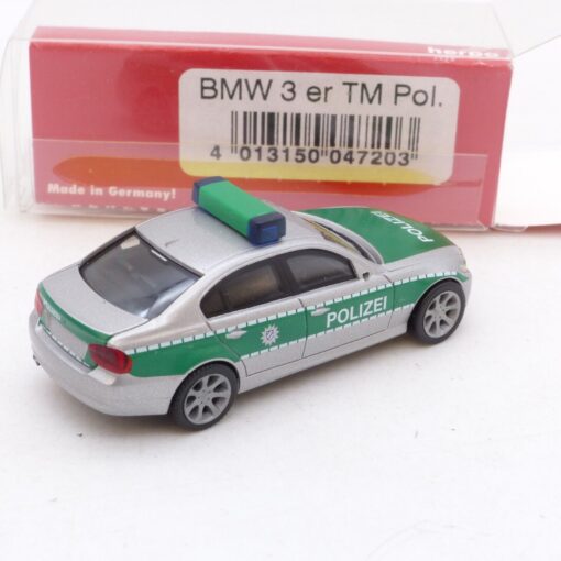 Herpa 1:87 Nr.: 047203 BMW 3er TM Limousine Polizei, in OVP EB8800 – Bild 3