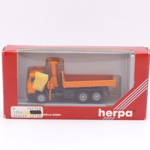 Herpa 1:87 Nr.: 141758 Iveco Turbo Container-LKW mit Kran orange, in OVP EX1198 – Bild 4