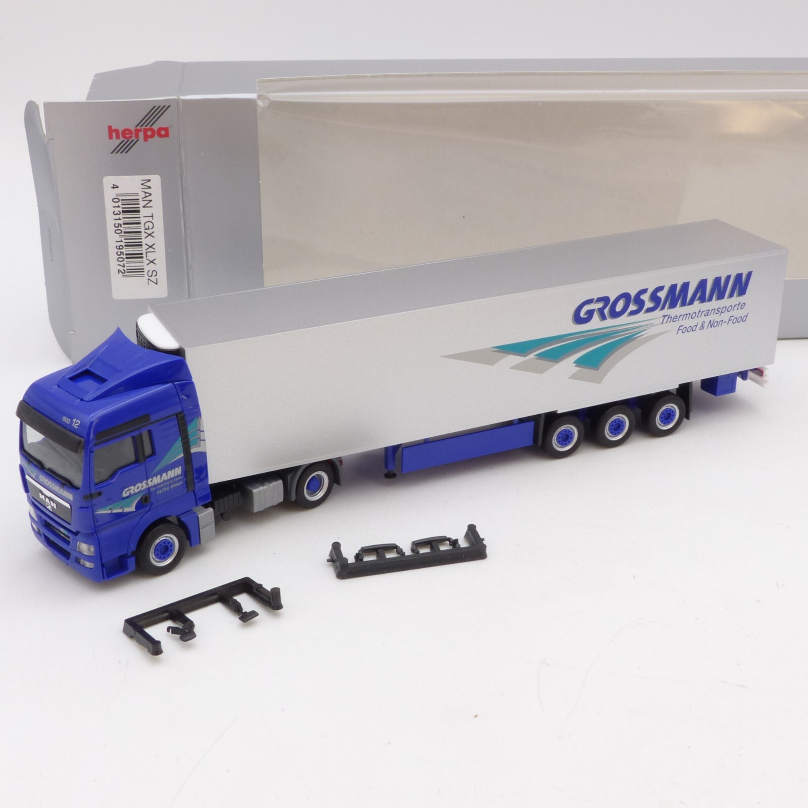 Herpa 1:87 Nr.: 195072 MAN TGX Sattelzug GROSSMANN, in OVP EX815