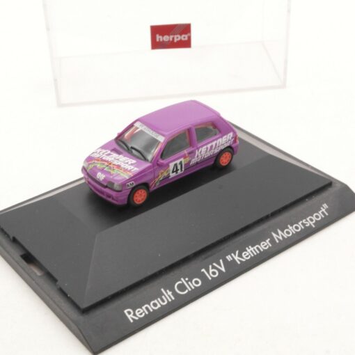 Herpa 1:87 Renault Clio 16V #41 Kettner Motorsport in PC Box RI5904