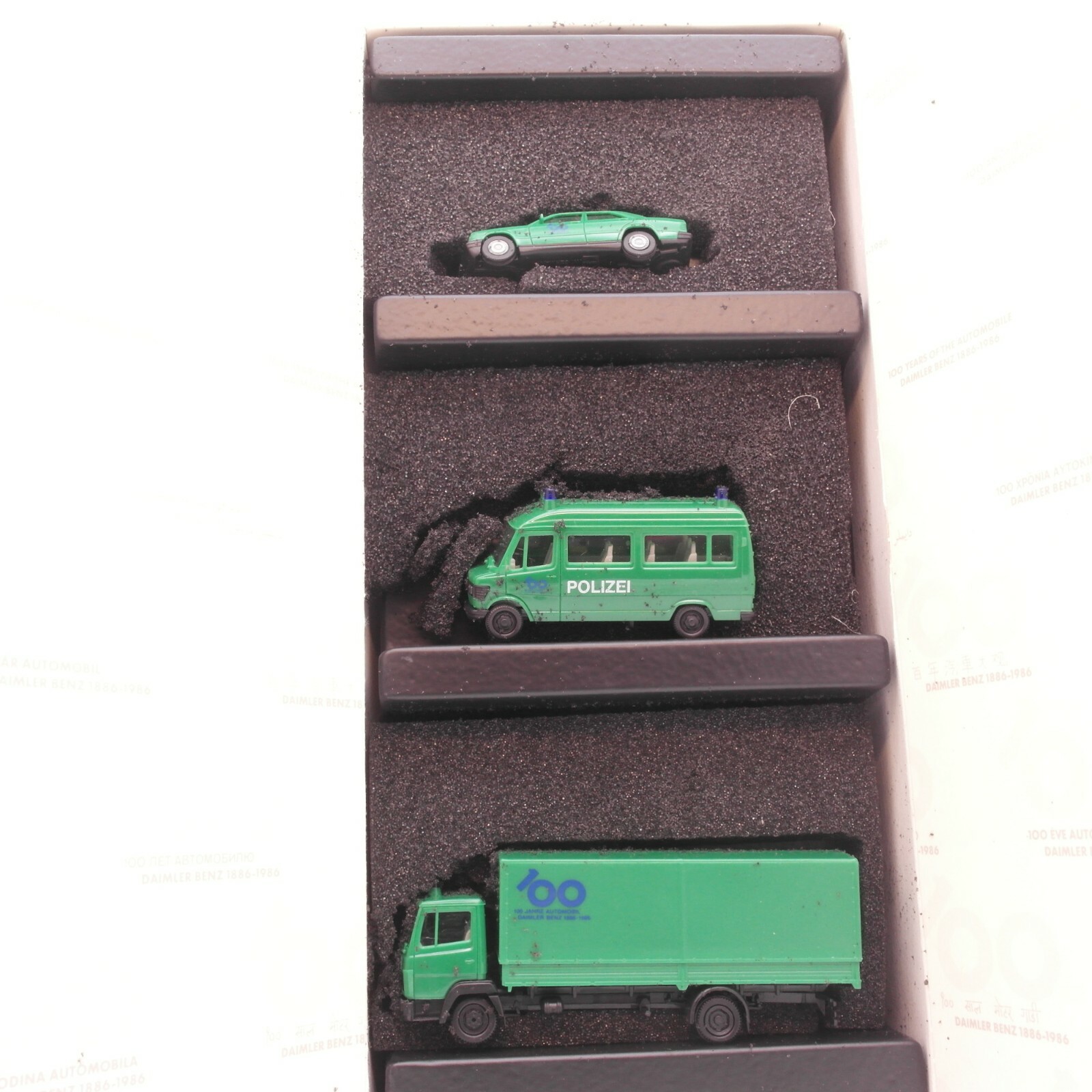 Herpa 1:87 Set 100 Jahre Automobil Daimler Benz Polizei in OVP RT5034