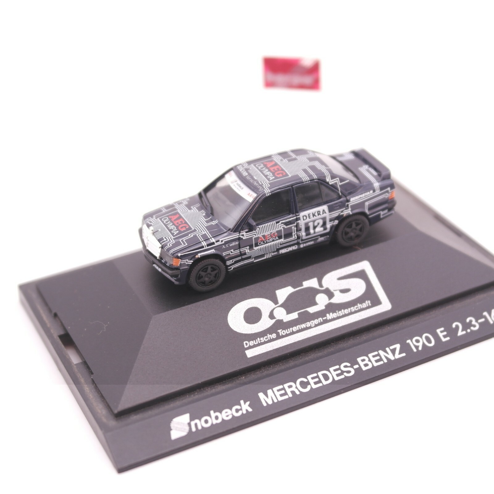 Herpa 1:87 Snobeck Mercedes-Benz 190 E 2.3-16 #12 in PC Box RT9290