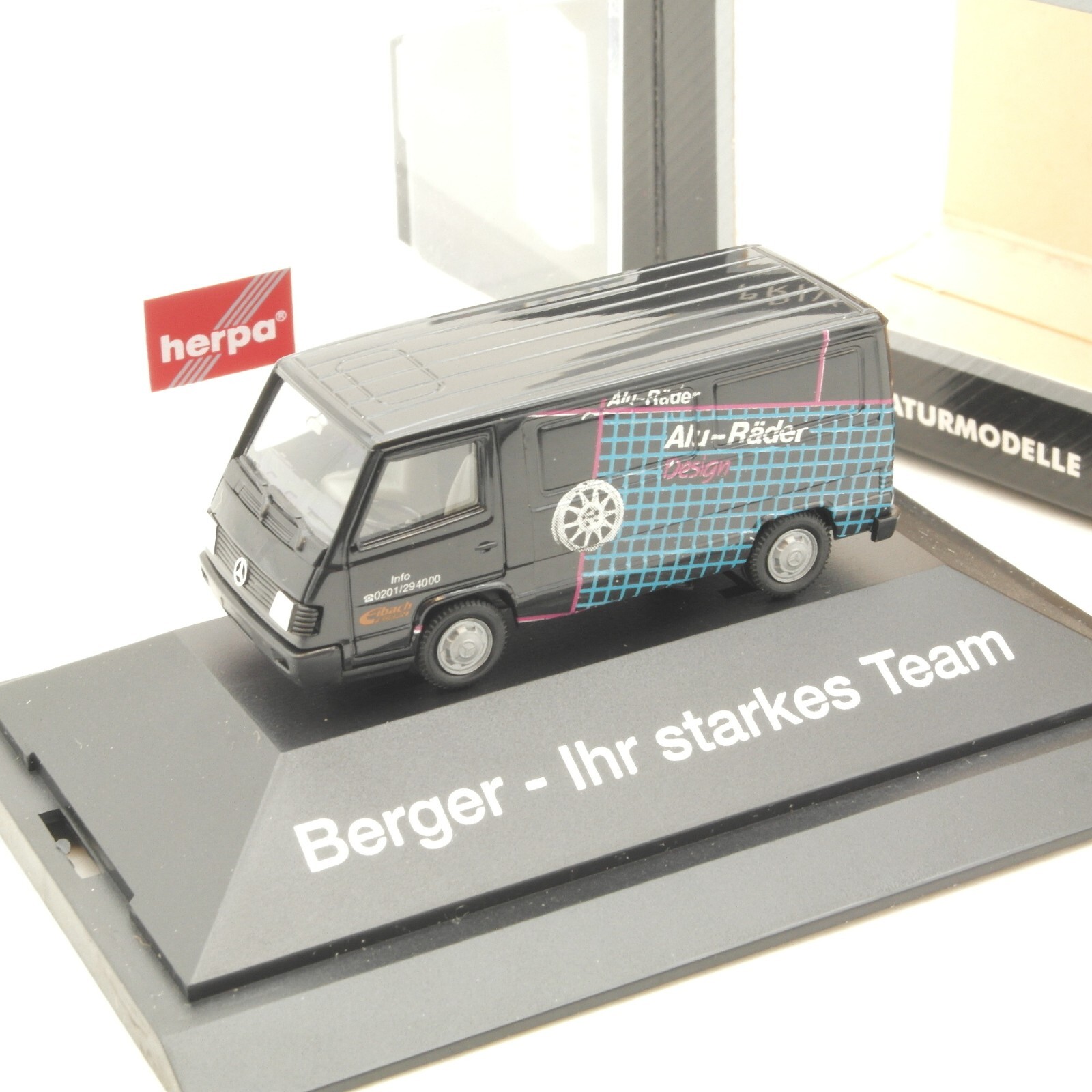 Herpa 1:87 SoMo MB Kastenwagen Berger - Ihr starkes Team in OVP RA8360