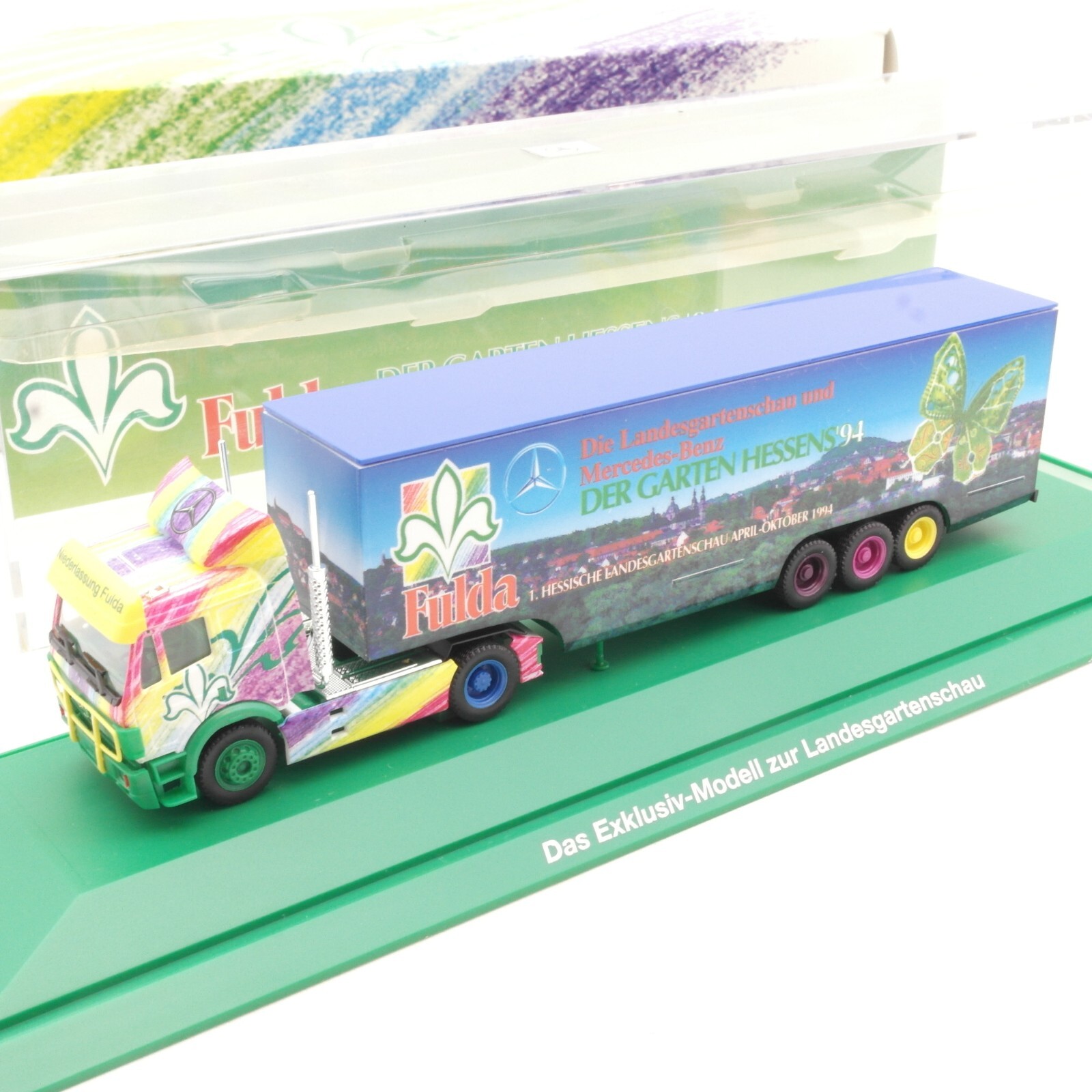 Herpa 1:87 SoMo MB Sattelzug Fulda - Der Garten Hessens 94 in OVP RA8129