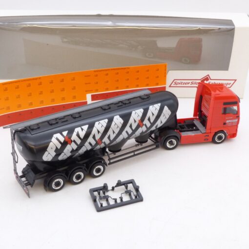 Herpa 1:87 Werbemodell: MAN TGA Eutersilo-Sattelzug Spitzer, in EVP EB7403 – Bild 3