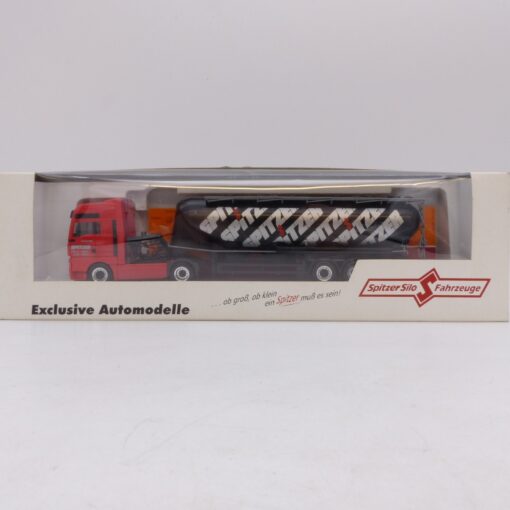 Herpa 1:87 Werbemodell: MAN TGA Eutersilo-Sattelzug Spitzer, in EVP EB7403 – Bild 4