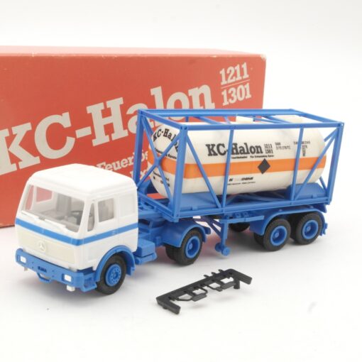 Herpa 1:87 Werbemodell MB Tank-Container-Sattelzug KC-Halon in OVP RR1095