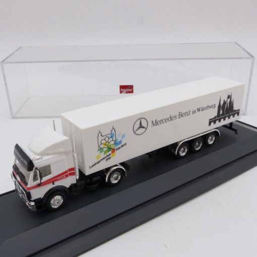 Herpa 1:87 Werbemodell Mercedes SK Sattelzug NL Würzburg in PC Box EX4084