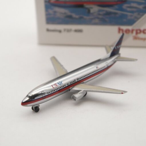 Herpa Wings 1:500 USAir Boeing 737-400  501 217 in OVP RI2175