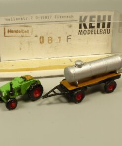 KEHI Modellbau Spur N 1:160 081F Traktor mir Tank-Anhänger in OVP EX6391