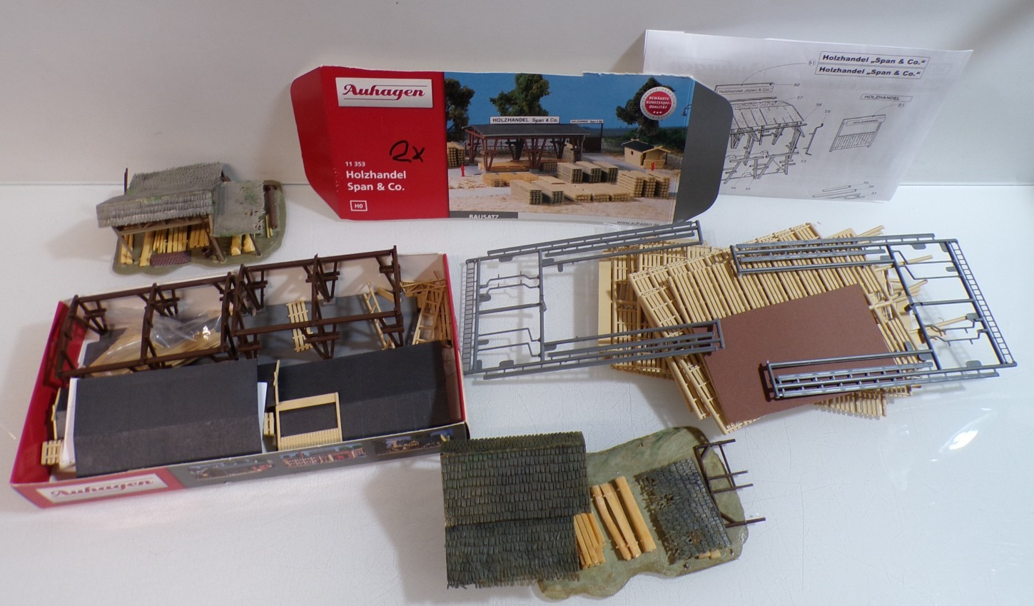 Konvolut Auhagen H0 11353 Holzhandel siehe Foto PK3163 o.